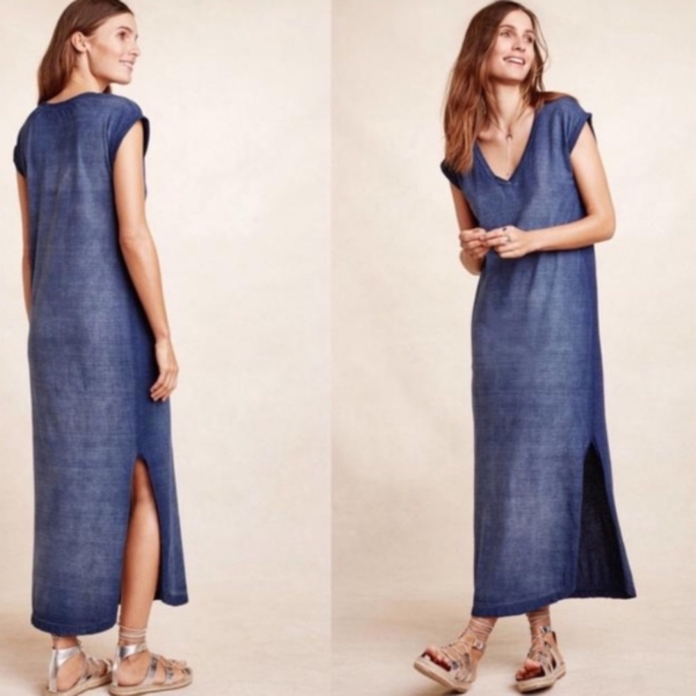 Anthropologie Cloth & Stone Nila Cotton Maxi Dress